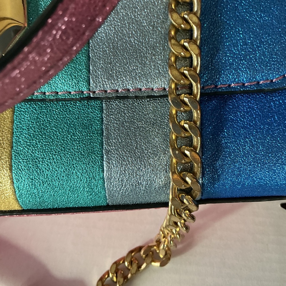 🌈 ALDO Rainbow Metallic Crossbody Bag - Picture 2 of 10